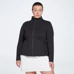 Calia Women's Golf Essential Peplum Jacket Pure Black 16 Calia Women's Golf Essential Peplum Jacket Pure Black -Golf Apparel Shop unnamed file 246