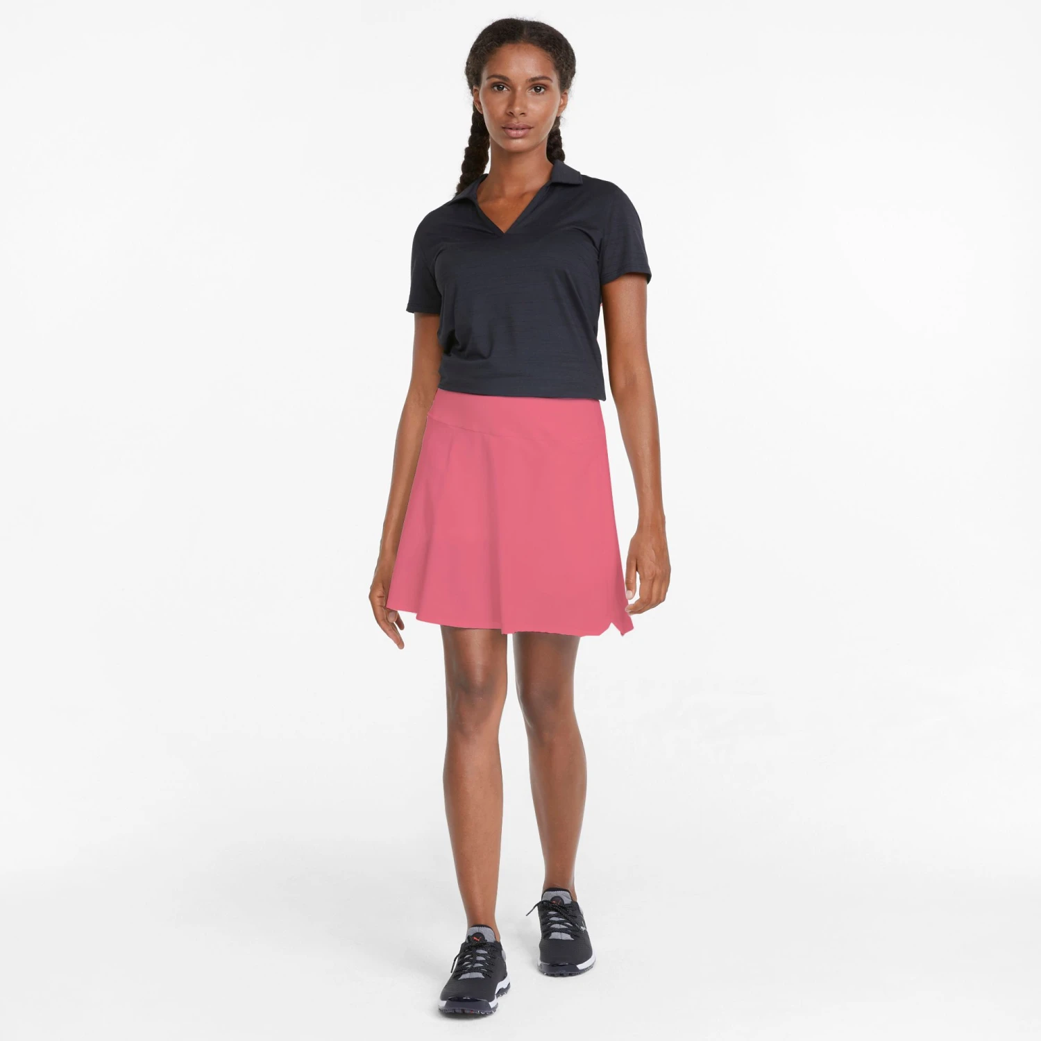 PUMA Women's PWRSHAPE Solid Golf Skirt Rapture Rose 4 PUMA Women's PWRSHAPE Solid Golf Skirt Rapture Rose - Image 2