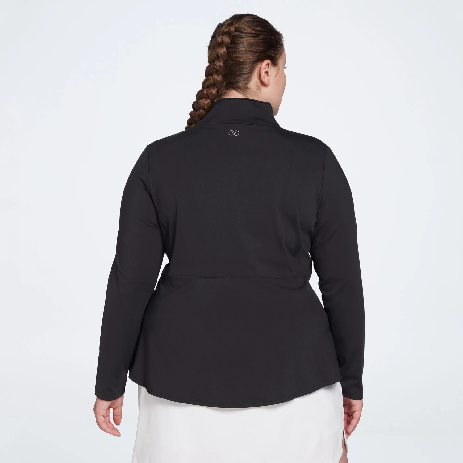 Calia Women's Golf Essential Peplum Jacket Pure Black 9 Calia Women's Golf Essential Peplum Jacket Pure Black - Image 7