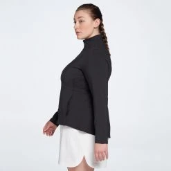 Calia Women's Golf Essential Peplum Jacket Pure Black 18 Calia Women's Golf Essential Peplum Jacket Pure Black -Golf Apparel Shop unnamed file 248