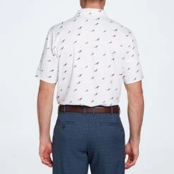 Walter Hagen Men's Perfect 11 USA Double Eagle Print Golf Polo Double Eagle Crisp White 10 Walter Hagen Men's Perfect 11 USA Double Eagle Print Golf Polo Double Eagle Crisp White -Golf Apparel Shop unnamed file 256