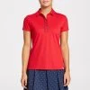Lady Hagen Women's Puff Sleeve Golf Polo Positive Red -Golf Apparel Shop unnamed file 262