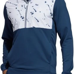 Adidas Men's Primeblue COLD.RDY 1/2 Zip Golf Pullover Black/white