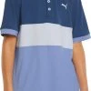 PUMA Boys' Short Sleeve Coldspun Highway Golf Polo Blazing Blue/lavendar Pop -Golf Apparel Shop unnamed file 2712