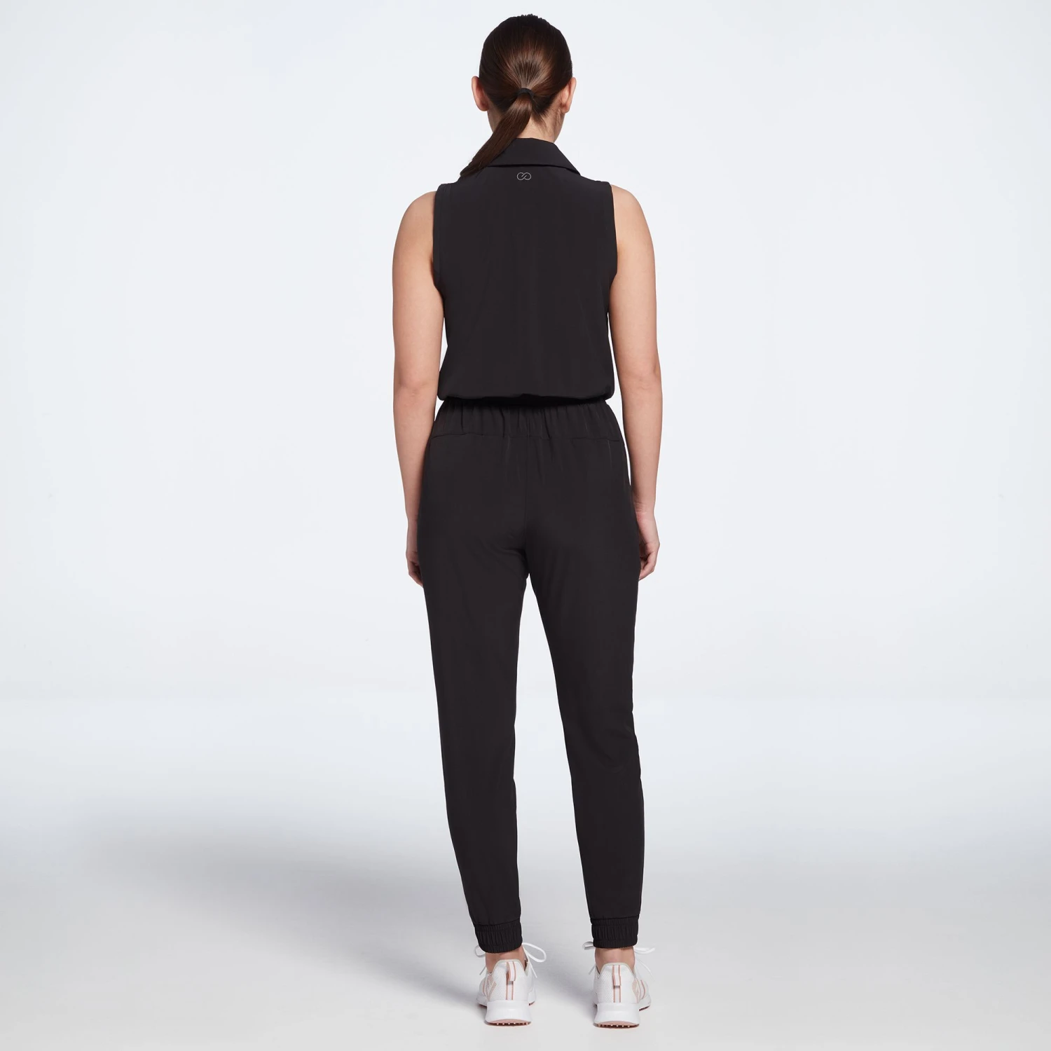Calia Women's Golf Sleeveless Jumpsuit Pure Black 4 Calia Women's Golf Sleeveless Jumpsuit Pure Black - Image 3