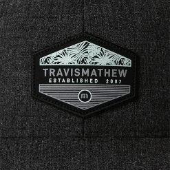 TravisMathew Men's Sawing Logs Golf Hat Heather Black -Golf Apparel Shop unnamed file 2780