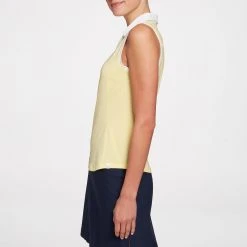 Lady Hagen Women's Jacquard Sleeveless Golf Polo Preppy Blue -Golf Apparel Shop unnamed file 280