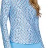 Tail Women's Printed 1/4 Zip Golf Top Soft Wave -Golf Apparel Shop unnamed file 2800