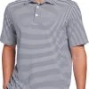 Walter Hagen Men's Perfect 11 Majors Bar Stripe Golf Polo Lt Htr Grey/med Htr Grey -Golf Apparel Shop unnamed file 2829