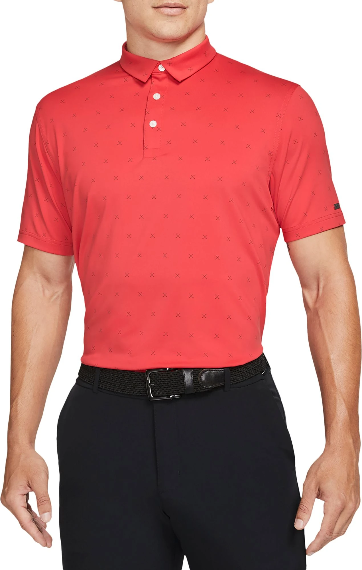 Nike Men's Dri-Fit Player Printed Golf Polo White 3 Nike Men's Dri-Fit Player Printed Golf Polo White