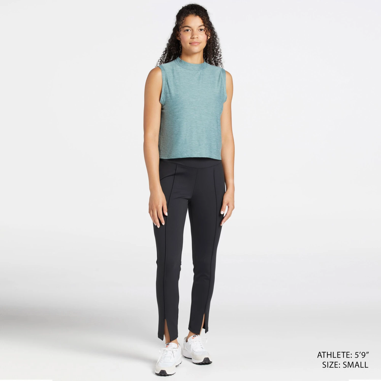 CALIA Women's Sculpt Front Leg Slit Golf Pants Pure Black 4 CALIA Women's Sculpt Front Leg Slit Golf Pants Pure Black - Image 2