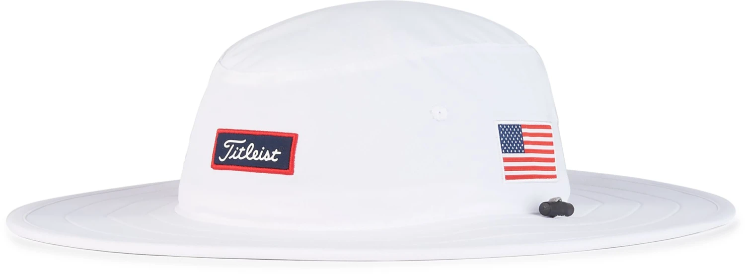 Titleist Men's Tour Aussie Charleston Golf Hat Red/white/blue 3 Titleist Men's Tour Aussie Charleston Golf Hat Red/white/blue