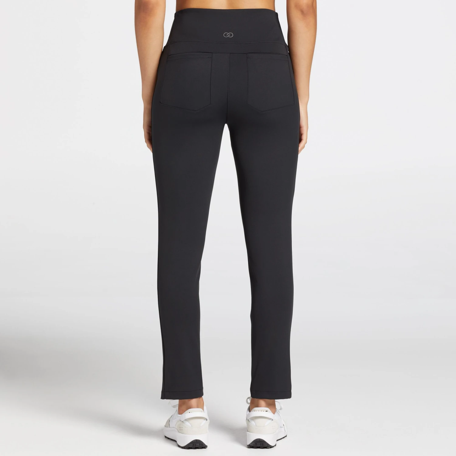 CALIA Women's Sculpt Front Leg Slit Golf Pants Pure Black 6 CALIA Women's Sculpt Front Leg Slit Golf Pants Pure Black - Image 4