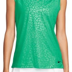 Nike Women's Dri-FIT Victory Sleeveless Golf Polo Neptune Green