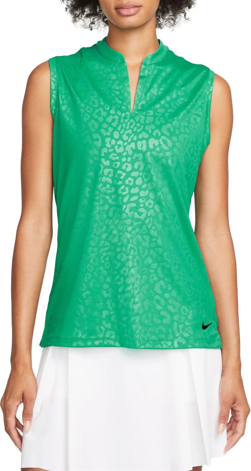 Nike Women's Dri-FIT Victory Sleeveless Golf Polo Neptune Green 3 Nike Women's Dri-FIT Victory Sleeveless Golf Polo Neptune Green