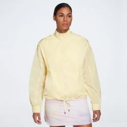 Calia Women's Golf Windbreaker Jacket Lemon Chiffon