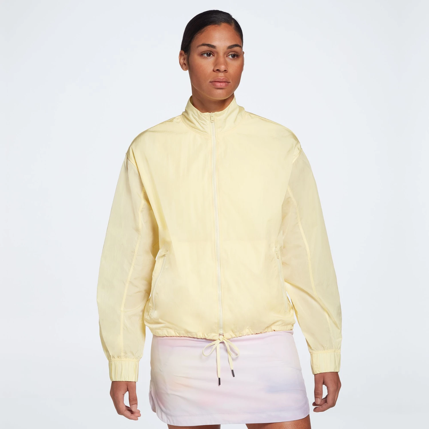 Calia Women's Golf Windbreaker Jacket Lemon Chiffon 3 Calia Women's Golf Windbreaker Jacket Lemon Chiffon