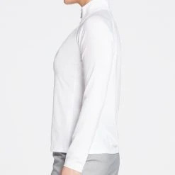 Lady Hagen Women's Solid UV 1/4 Zip Golf Pullover White 10 Lady Hagen Women's Solid UV 1/4 Zip Golf Pullover White -Golf Apparel Shop unnamed file 2913