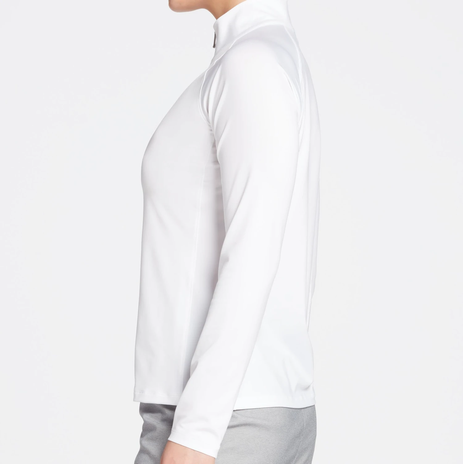 Lady Hagen Women's Solid UV 1/4 Zip Golf Pullover White 6 Lady Hagen Women's Solid UV 1/4 Zip Golf Pullover White - Image 4