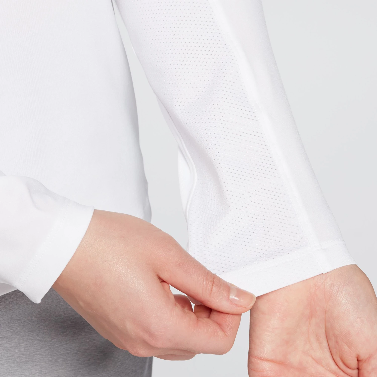 Lady Hagen Women's Solid UV 1/4 Zip Golf Pullover White 7 Lady Hagen Women's Solid UV 1/4 Zip Golf Pullover White - Image 5