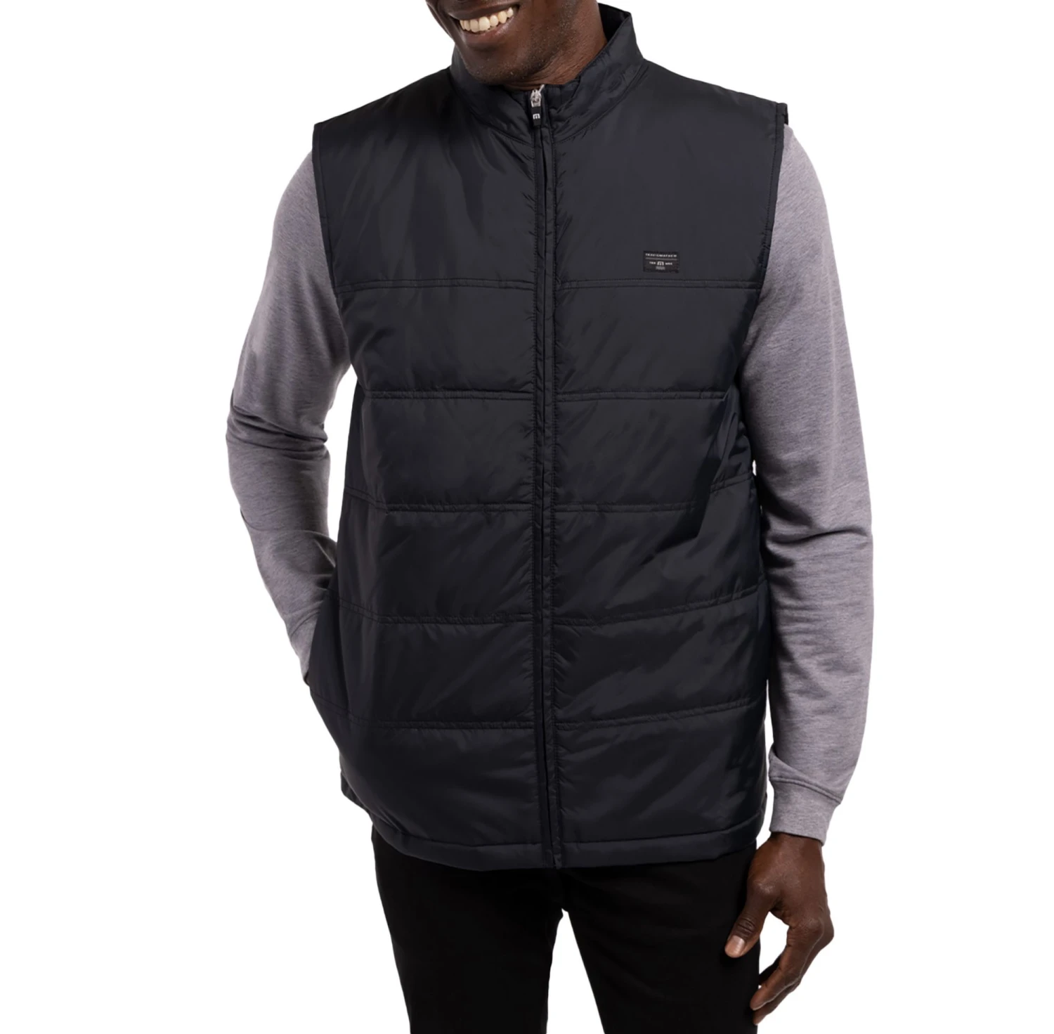 TravisMathew Cold Heart Vest For Men Black 3 TravisMathew Cold Heart Vest For Men Black