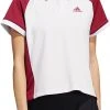 Adidas Women's Sport Performance Color Blocked Golf Polo Almost Pink -Golf Apparel Shop unnamed file 2990