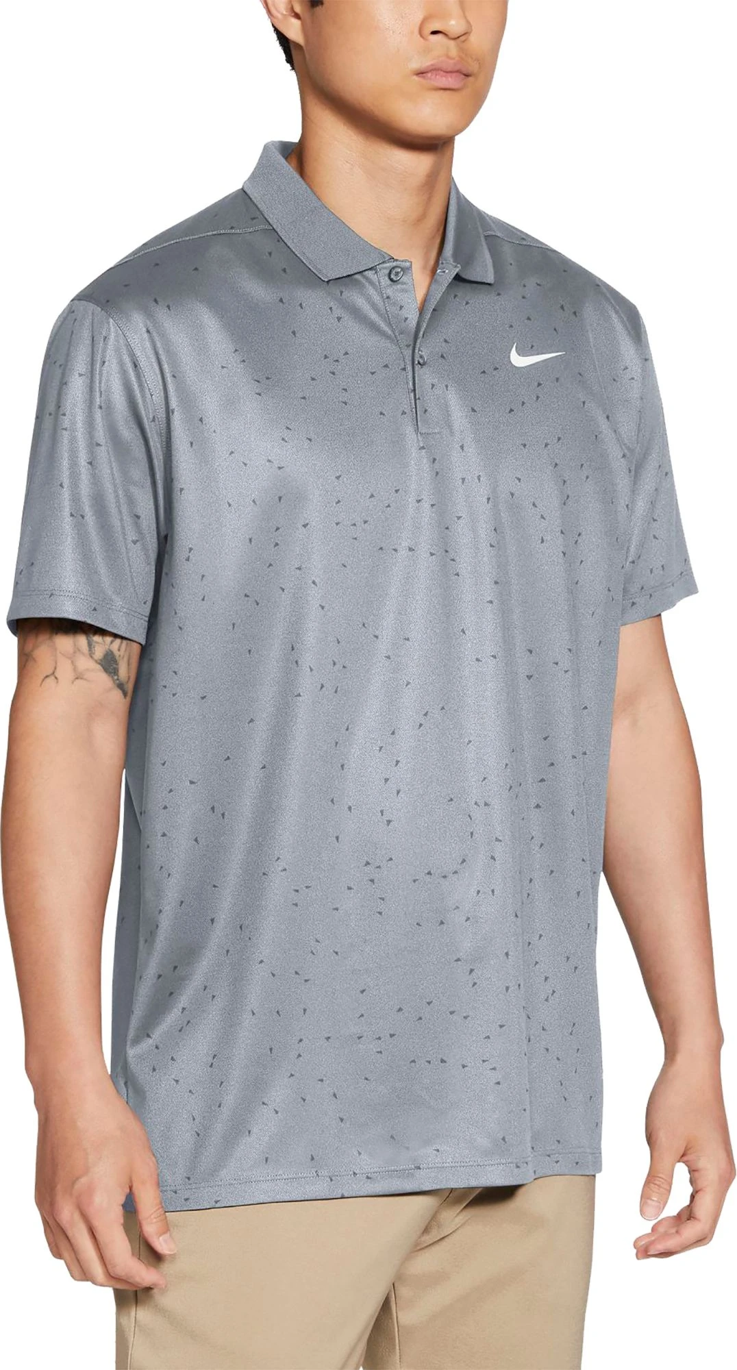 Nike Men's Dri-FIT Victory Printed Golf Polo Track Red 3 Nike Men's Dri-FIT Victory Printed Golf Polo Track Red