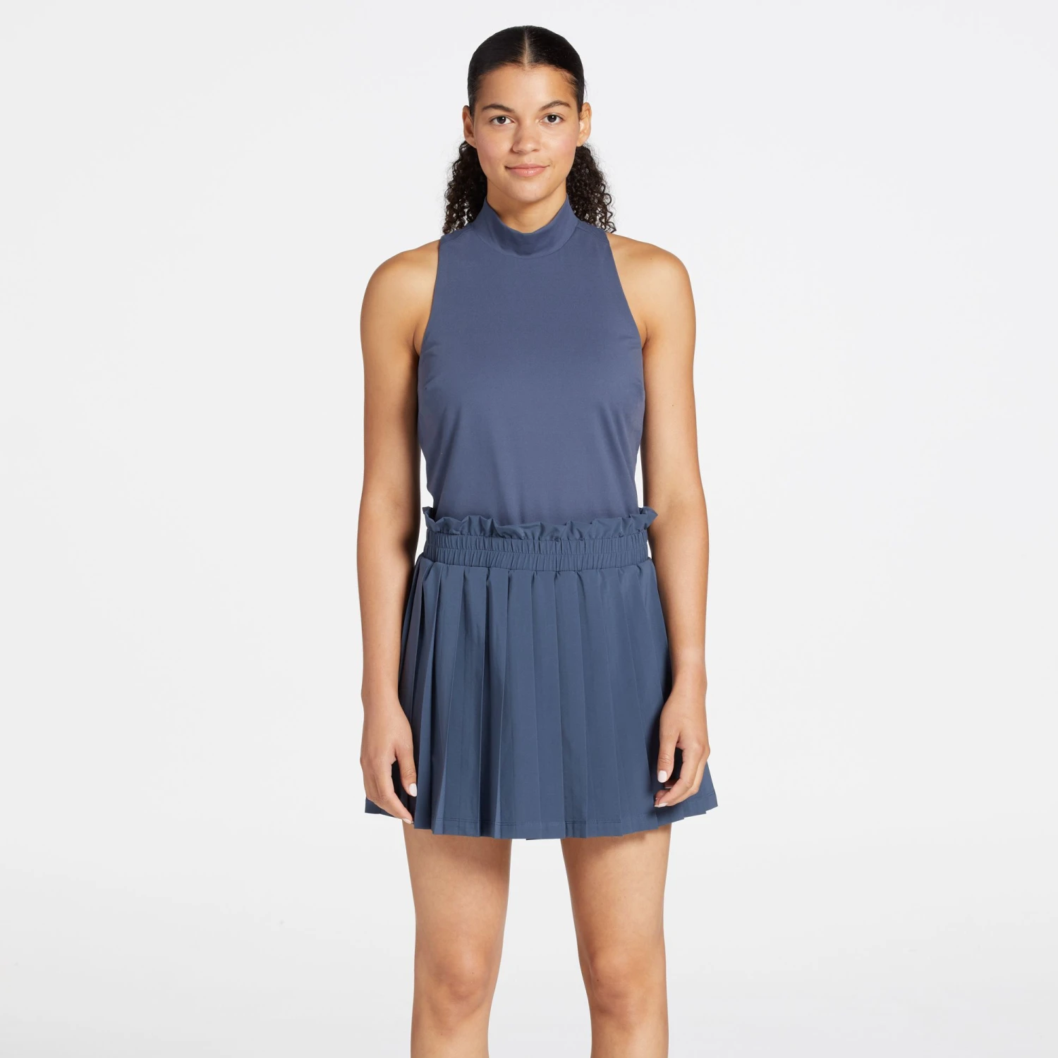 CALIA Women's Golf Mixed Media Sleeveless Dress Ardosia Slate 3 CALIA Women's Golf Mixed Media Sleeveless Dress Ardosia Slate