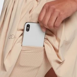 Calia Women's Golf 15.5" Pleated Skort Barely Khaki -Golf Apparel Shop unnamed file 3232