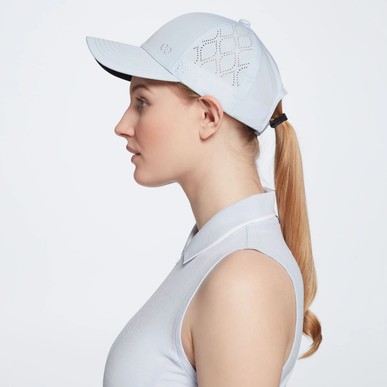 Calia Women's Golf Perforated Cap White 5 Calia Women's Golf Perforated Cap White - Image 3