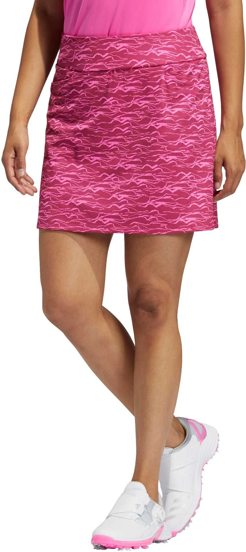 Adidas Women's Ultimate365 Printed 16'' Primegreen Golf Skort White 3 Adidas Women's Ultimate365 Printed 16'' Primegreen Golf Skort White