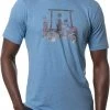 TravisMathew Men's Catch And Release Short Sleeve Golf Shirt Heather Blue Sapphir -Golf Apparel Shop unnamed file 3324