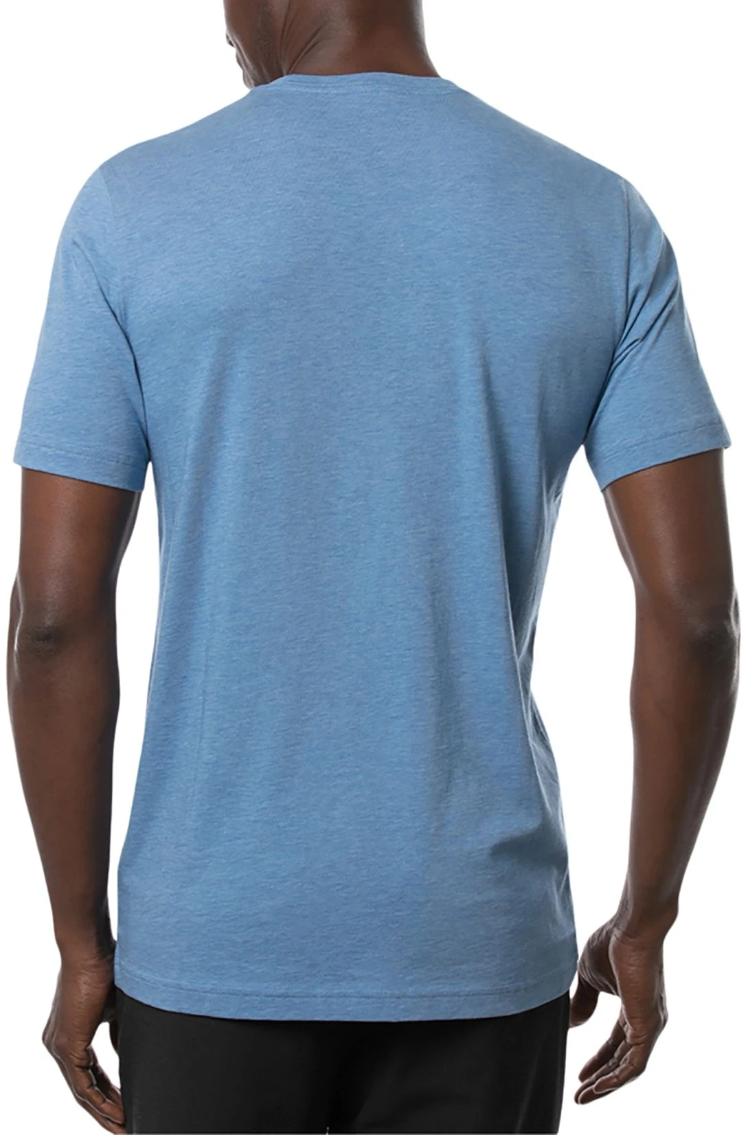 TravisMathew Men's Catch And Release Short Sleeve Golf Shirt Heather Blue Sapphir 5 TravisMathew Men's Catch And Release Short Sleeve Golf Shirt Heather Blue Sapphir - Image 3