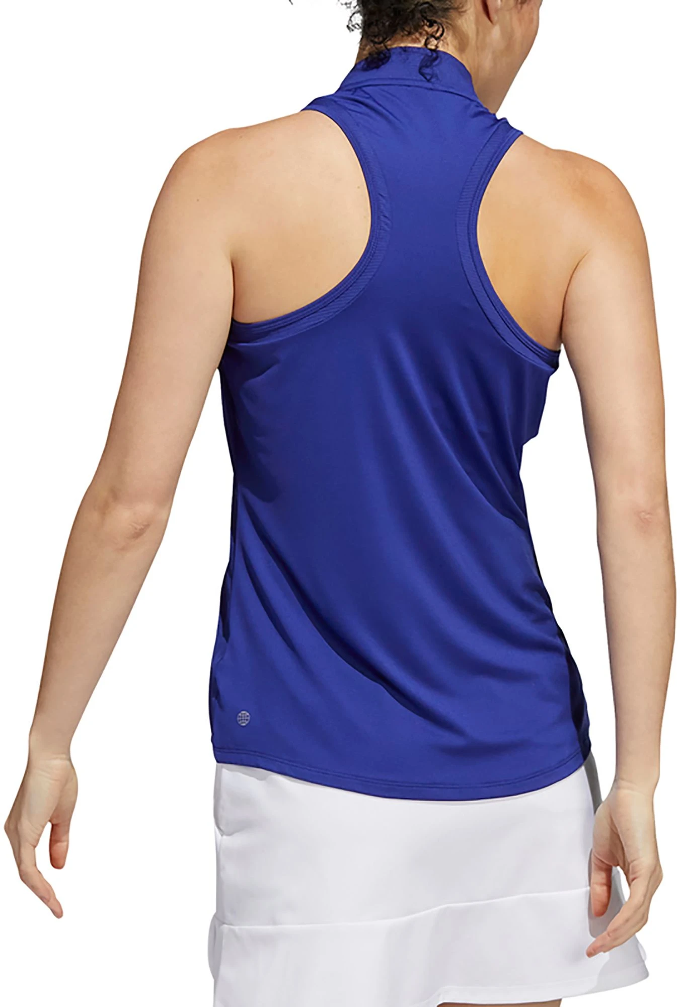 Adidas Women's Racerback Sleeveless Golf Polo Black 5 Adidas Women's Racerback Sleeveless Golf Polo Black - Image 3