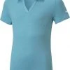 PUMA Girls' Free Golf Polo Serenity Heather