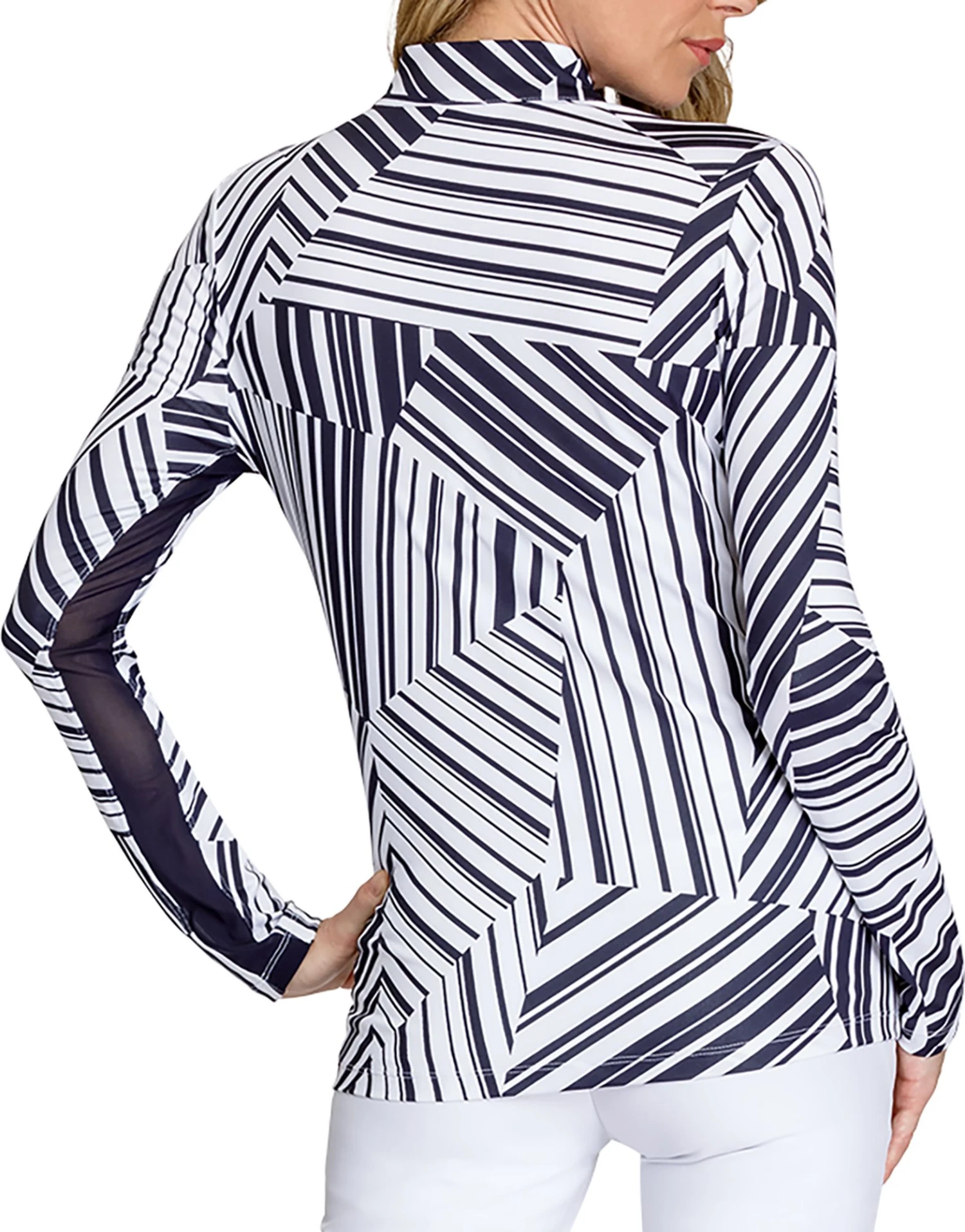 Tail Women's Printed 1/4 Zip Long Sleeve UV Golf Shirt Truss 5 Tail Women's Printed 1/4 Zip Long Sleeve UV Golf Shirt Truss - Image 3