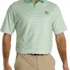 FootJoy Men's U.S. Open Stretch Lisle Golf Polo Lime/white -Golf Apparel Shop unnamed file 3469