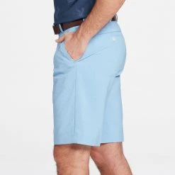 Walter Hagen Men's Perfect 11 Seersucker Textured Golf Shorts Daybreak Blue -Golf Apparel Shop unnamed file 347