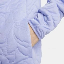 Nike Women's Dri-FIT Mid-Layer Golf Pullover Limestone/lt Orewood Brn -Golf Apparel Shop unnamed file 3477