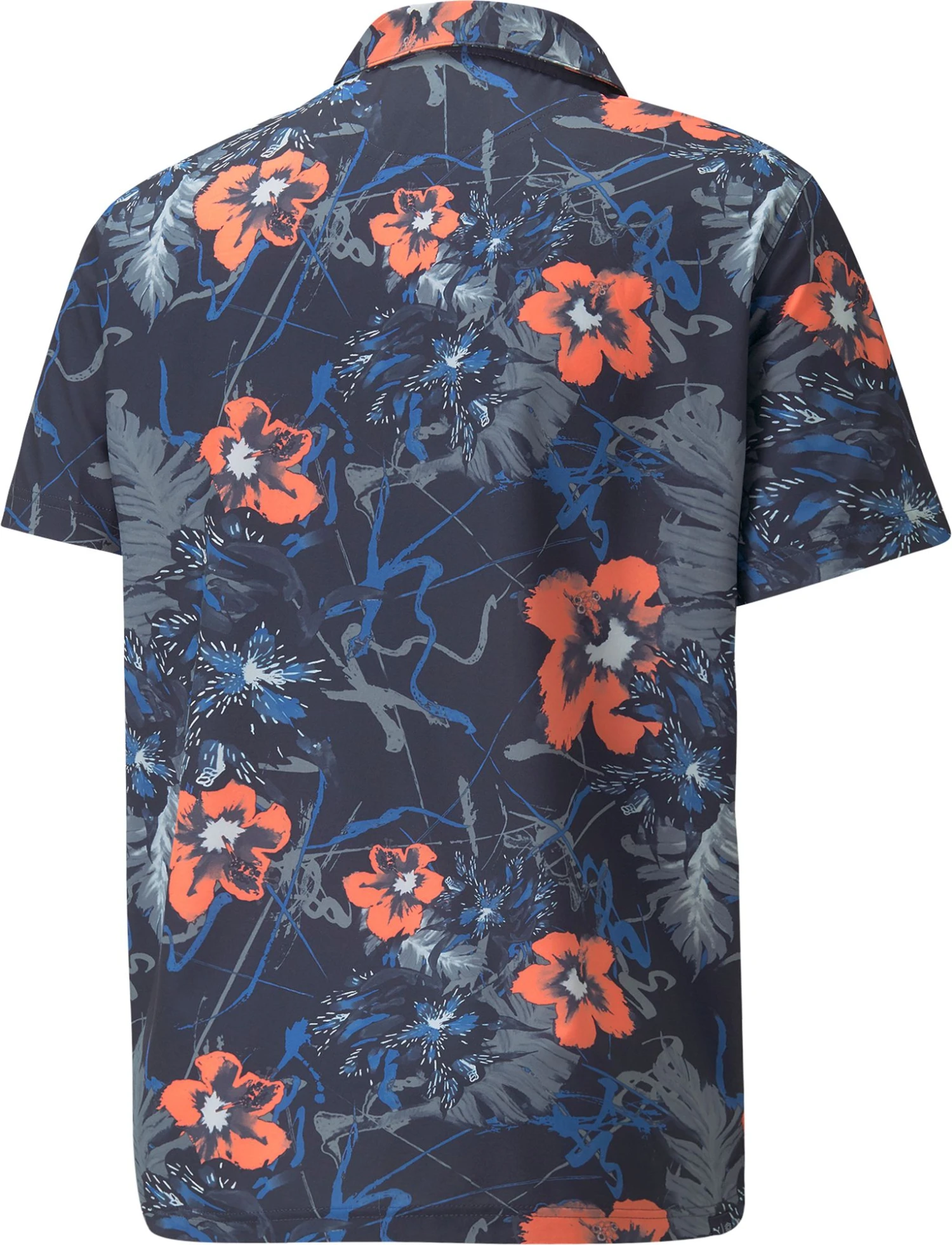 PUMA Men's Nassau Golf Polo Navy Blazer/hot Coral 8 PUMA Men's Nassau Golf Polo Navy Blazer/hot Coral - Image 6