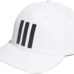 Adidas Men's 2022 3-Stripes Tour Golf Hat White