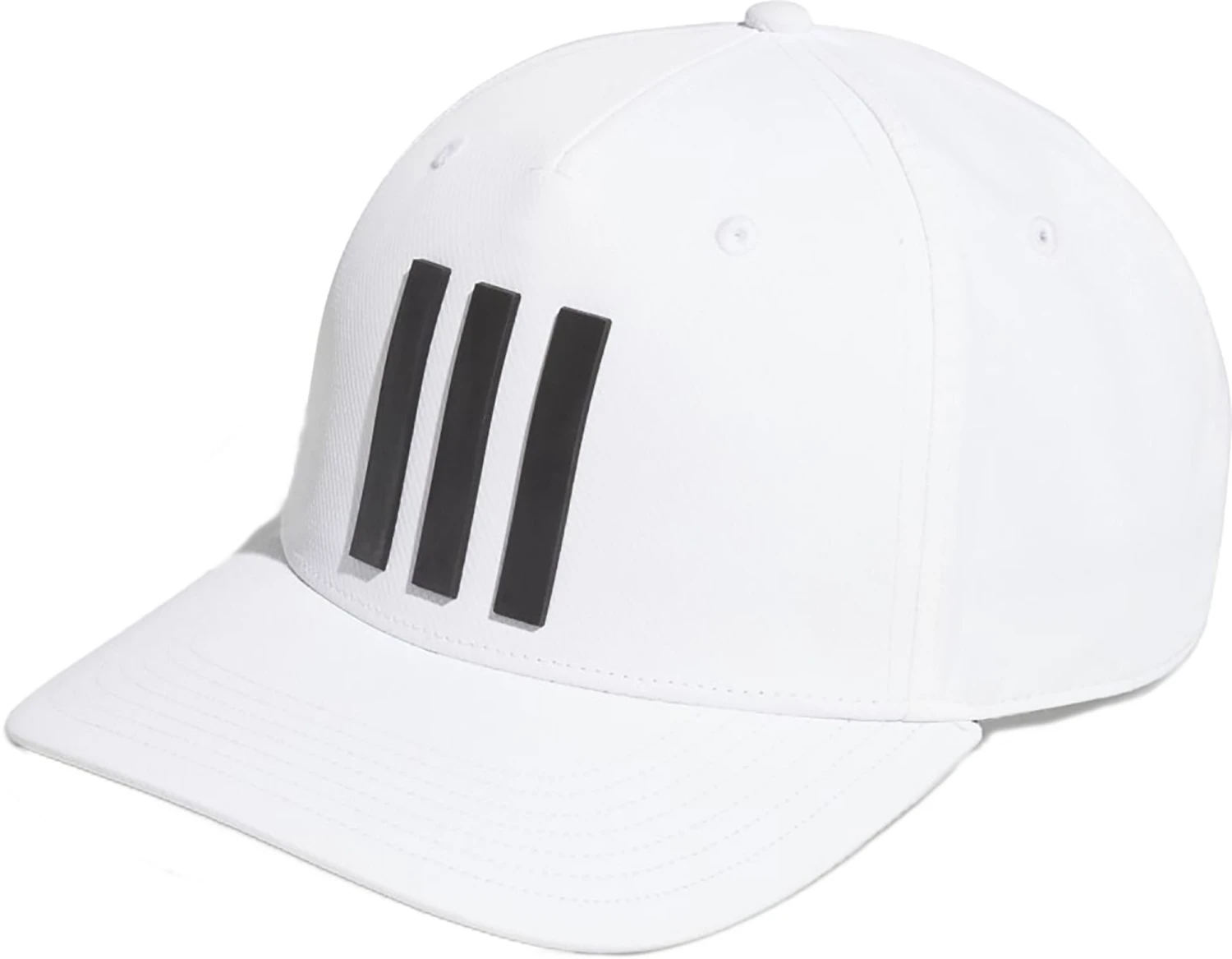Adidas Men's 2022 3-Stripes Tour Golf Hat White 3 Adidas Men's 2022 3-Stripes Tour Golf Hat White