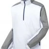 FootJoy Men's Long Sleeve Golf Windshirt White/grey