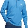 Adidas Men's Three Stripe Golf 1/4 Zip Focus Blue Mel -Golf Apparel Shop unnamed file 3602
