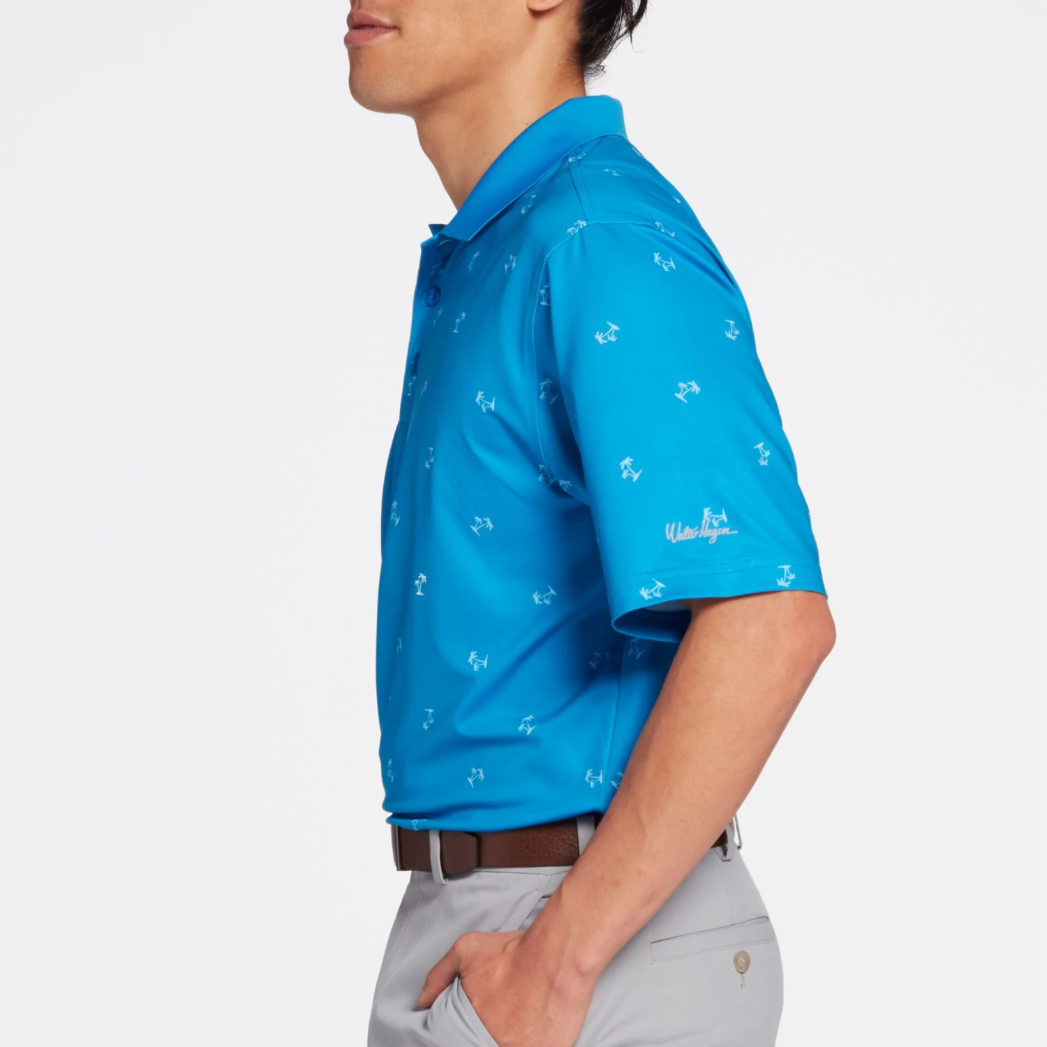 Walter Hagen Men's Perfect 11 Palm Tree Golf Polo Nobility Blue/daybreak 6 Walter Hagen Men's Perfect 11 Palm Tree Golf Polo Nobility Blue/daybreak - Image 4