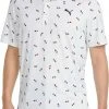 PUMA Men's CLOUDSPUN Popsi-Cool Golf Polo Bright White/ski Patrol