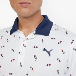 PUMA Men's CLOUDSPUN Popsi-Cool Golf Polo Bright White/ski Patrol 9 PUMA Men's CLOUDSPUN Popsi-Cool Golf Polo Bright White/ski Patrol -Golf Apparel Shop unnamed file 3684
