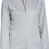 Lady Hagen Women's Full-Zip Golf Rain Jacket Lt Heather Grey -Golf Apparel Shop unnamed file 3686