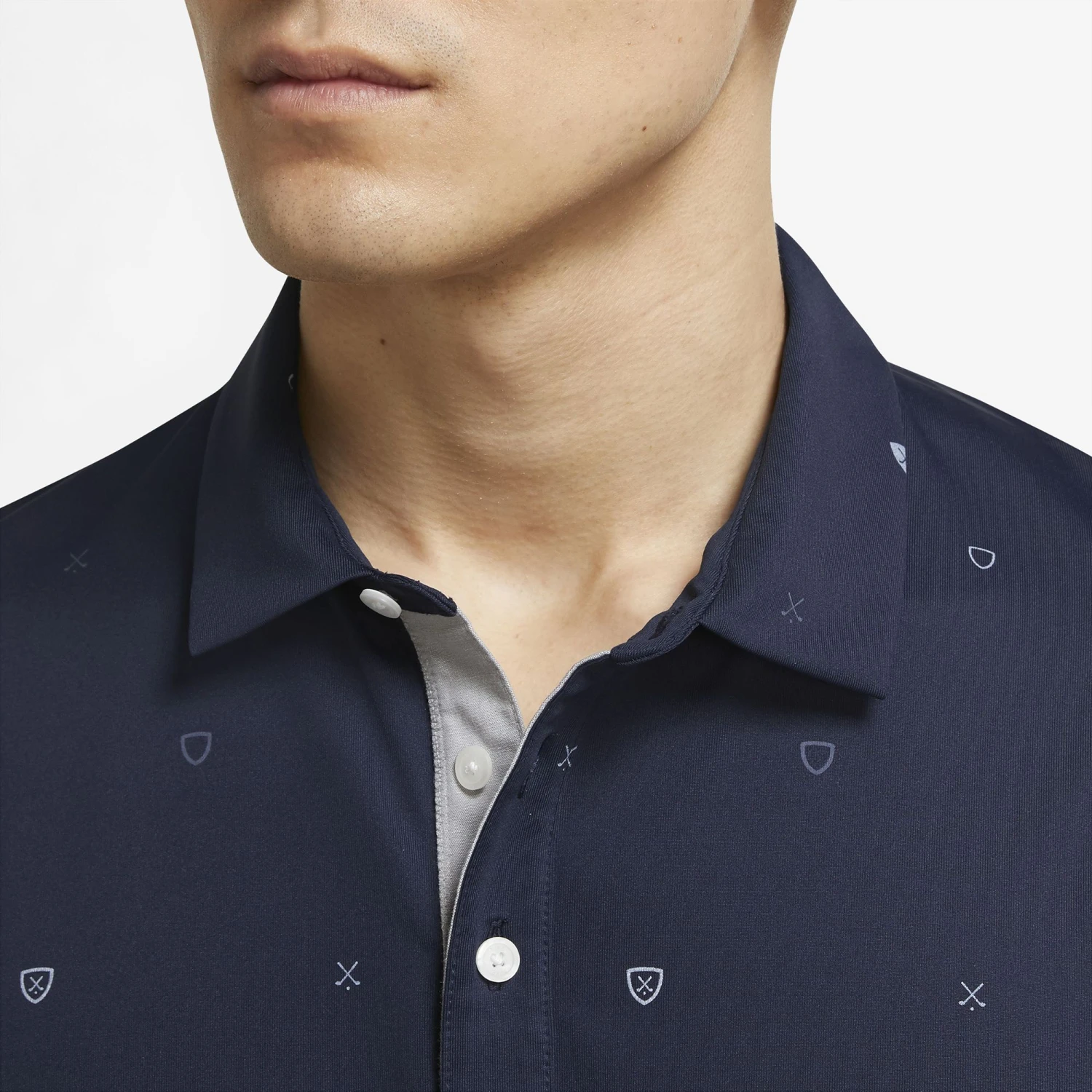 Nike Men's Heritage Printed Golf Polo Obsidian 5 Nike Men's Heritage Printed Golf Polo Obsidian - Image 3