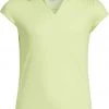 Adidas Girls' Heathered AEROREADY Golf Polo Pulse Lime